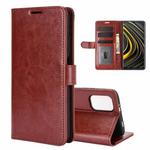 For Xiaomi Poco M3 R64 Texture Single Horizontal Flip Protective Case with Holder & Card Slots & Wallet& Photo Frame(Brown)