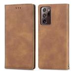 For Samsung Galaxy Note20 Ultra Retro Skin Feel Business Magnetic Horizontal Flip Leather Case with Holder & Card Slots & Wallet & Photo Frame(Brown)