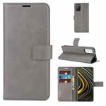 Retro Calf Pattern Buckle Horizontal Flip Leather Case with Holder & Card Slots & Wallet For Xiaomi POCO M3(Grey)