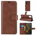 Retro Calf Pattern Buckle Horizontal Flip Leather Case with Holder & Card Slots & Wallet For Xiaomi POCO M3(Dark Brown)