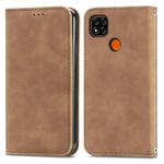 For Xiaomi Redmi 9A Retro Skin Feel Business Magnetic Horizontal Flip Leather Case With Holder & Card Slots & Wallet & Photo Frame(Brown)