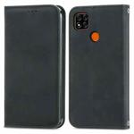 For Xiaomi Redmi 9C Retro Skin Feel Business Magnetic Horizontal Flip Leather Case With Holder & Card Slots & Wallet & Photo Frame(Black)