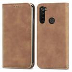 For Xiaomi Redmi Note 8 Retro Skin Feel Business Magnetic Horizontal Flip Leather Case With Holder & Card Slots & Wallet & Photo Frame(Brown)