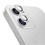 For iPhone 12 / 12 mini ENKAY Hat-Prince Aluminium Alloy + Tempered Glass Camera Lens Cover Full Coverage Protector(Silver)
