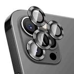 For iPhone 12 Pro ENKAY Hat-Prince Aluminium Alloy + Tempered Glass Camera Lens Cover Full Coverage Protector(Black)