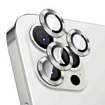 For iPhone 12 Pro ENKAY Hat-Prince Aluminium Alloy + Tempered Glass Camera Lens Cover Full Coverage Protector(Silver)