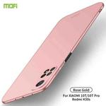 For Xiaomi Mi 10T / 10T Pro / K30S MOFI Frosted PC Ultra-thin Hard C(Rose gold)