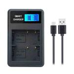 For Canon BP-511/511A Smart LCD Display USB Dual-Channel Charger