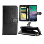 For Nokia 3.4 Crazy Horse Texture Leather Horizontal Flip Protective Case with Holder & Card Slots & Wallet & Photo Frame(Black)