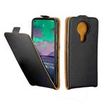 For Nokia3.4 Business Style Vertical Flip TPU Leather Case  with Card Slot(Black)