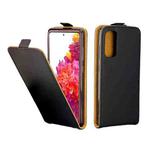 For Samsung Galaxy S20FE(4/5G) Business Style Vertical Flip TPU Leather Case  with Card Slot(Black)
