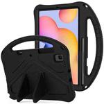 For Galaxy Tab S6 Lite P610/P615 EVA Flat Anti Falling Protective Case Shell with Holder(Black)