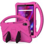For Lenovo Tab M8 TB-8505F/X(HD)/8705 EVA Flat Anti Falling Protective Case Shell with Holder(RoseRed)