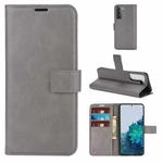 For Samsung Galaxy S21+ 5G Retro Calf Pattern Buckle Horizontal Flip Leather Case with Holder & Card Slots & Wallet (Gray)