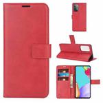 For Samsung Galaxy A52 5G / 4G Retro Calf Pattern Buckle Horizontal Flip Leather Case with Holder & Card Slots & Wallet (Red)