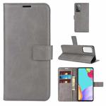 For Samsung Galaxy A52 5G / 4G Retro Calf Pattern Buckle Horizontal Flip Leather Case with Holder & Card Slots & Wallet (Gray)