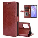 For Xiaomi Redmi Note 9 4G R64 Texture Single Horizontal Flip Protective Case with Holder & Card Slots & Wallet& Photo Frame(Brown)
