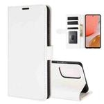 For Samsung Galaxy A72 5G / 4G R64 Texture Single Horizontal Flip Protective Case with Holder & Card Slots & Wallet& Photo Frame(White)