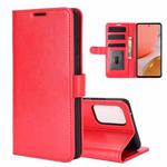For Samsung Galaxy A72 5G / 4G R64 Texture Single Horizontal Flip Protective Case with Holder & Card Slots & Wallet& Photo Frame(Red)