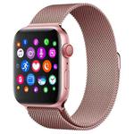 Q520 1.54 inch Color Screen Smart Watch, Life Waterproof, Steel Watchband, Support Bluetooth Call/Heart Rate Monitoring/Blood Pressure Monitoring/Blood Oxygen Monitoring/Sleep Monitoring(Pink)