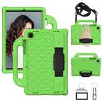 For Galaxy Tab A7 10.4(2020) T500/T505 Diamond Series EVA  Anti-Fall Shockproof Sleeve Protective Shell Case with Holder & Strap(Green)