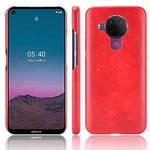 For Nokia 5.4 Shockproof Litchi Texture PC + PU Case(Red)