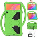 For Huawei MatePad T 10s 10.1 EVA Flat Anti Falling Protective Case Shell with Holder(Green)