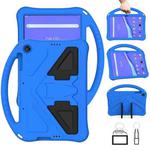 For Lenovo Tab M10 TB-X505F EVA Flat Anti Falling Protective Case Shell with Holder(Blue)