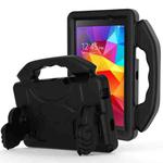 For Galaxy Tab 4 7.0 T230 / T231 EVA Material Children Flat Anti Falling Cover Protective Shell With Thumb Bracket(Black)