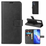 For OPPO Reno5 Pro 5G Retro Calf Pattern Buckle Horizontal Flip Leather Case with Holder & Card Slots & Wallet (Black)