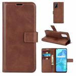 For OPPO Realme V5 / K7X Retro Calf Pattern Buckle Horizontal Flip Leather Case with Holder & Card Slots & Wallet(Dark Brown)