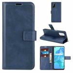 For OPPO Realme V5 / K7X Retro Calf Pattern Buckle Horizontal Flip Leather Case with Holder & Card Slots & Wallet(Blue)