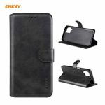 For Samsung Galaxy A12 5G ENKAY Hat-Prince Horizontal Flip PU Leather Case with Holder & Card Slots & Wallet(Black)