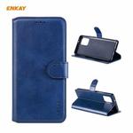 For Samsung Galaxy A42 5G ENKAY Hat-Prince Horizontal Flip PU Leather Case with Holder & Card Slots & Wallet(Dark Blue)