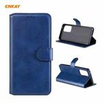 For Samsung Galaxy A52 5G / 4G ENKAY Hat-Prince Horizontal Flip PU Leather Case with Holder & Card Slots & Wallet(Dark Blue)