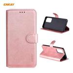 For Samsung Galaxy A72 5G / 4G ENKAY Hat-Prince Horizontal Flip PU Leather Case with Holder & Card Slots & Wallet(Pink)