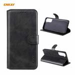 For Samsung Galaxy S21 5G ENKAY Hat-Prince Horizontal Flip PU Leather Case with Holder & Card Slots & Wallet(Black)