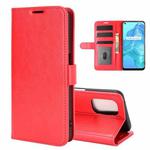 For OPPO Realme V5 / K7X / Realme Q2 / Realme 7 5G R64 Texture Single Horizontal Flip Protective Case with Holder & Card Slots & Wallet& Photo Frame(Red)