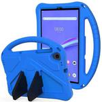 For Lenovo M10 Plus X606 EVA Flat Anti Falling Protective Case Shell with Holder(Blue)