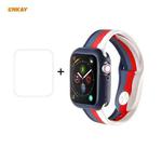 For Apple Watch Series 6/5/4/SE 44mm ENKAY Hat-Prince 2 in 1 Rainbow Silicone Watch Band + 3D Full Screen PET Curved Hot Bending HD Screen Protector Film(Color 2)