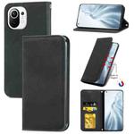 For Xiaomi Mi 11 Retro Skin Feel Business Magnetic Horizontal Flip Leather Case With Holder & Card Slots & Wallet & Photo Frame(Black)