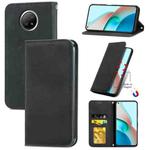 For Xiaomi Redmi Note 9 5G Retro Skin Feel Business Magnetic Horizontal Flip Leather Case With Holder & Card Slots & Wallet & Photo Frame(Black)