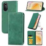 For Huawei Nova 8 5G Retro Skin Feel Business Magnetic Horizontal Flip Leather Case With Holder & Card Slots & Wallet & Photo Frame(Green)