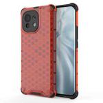 For Xiaomi Mi 11 Shockproof Honeycomb PC + TPU Case(Red)