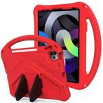 For iPad Air 2022 / 2020 10.9 EVA Flat Anti Falling Protective Case Shell with Holder(Red)