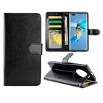 For Huawei Mate40 Pro/Mate40 Pro+ Crazy Horse Texture Leather Horizontal Flip Protective Case with Holder & Card Slots & Wallet & Photo Frame(Black)