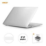 ENKAY 3 in 1 Crystal Laptop Protective Case + EU Version TPU Keyboard Film + Anti-dust Plugs Set for MacBook Pro 13.3 inch A1706 / A1989 / A2159 (with Touch Bar)(Transparent)