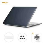 ENKAY 3 in 1 Crystal Laptop Protective Case + US Version TPU Keyboard Film + Anti-dust Plugs Set for MacBook Pro 13.3 inch A1706 / A1989 / A2159 (with Touch Bar)(Black)