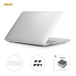 ENKAY 3 in 1 Crystal Laptop Protective Case + US Version TPU Keyboard Film + Anti-dust Plugs Set for MacBook Pro 13.3 inch A1706 / A1989 / A2159 (with Touch Bar)(Transparent)