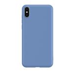 Ultra-thin Liquid Silicone All-inclusive Mobile Phone Case Environmentally Friendly Material Can Be Washed Mobile Phone Case for iPhone X/XS(Blue)